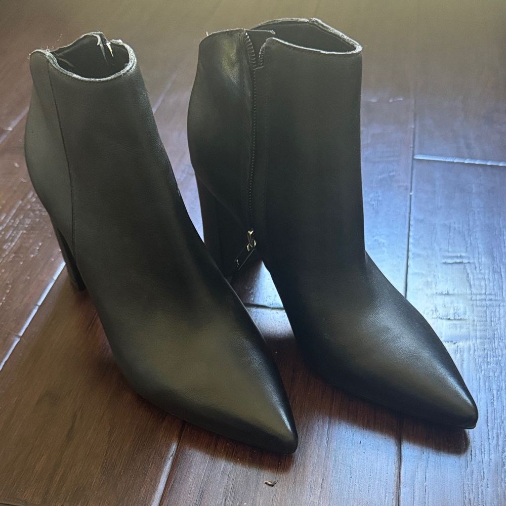Marc Fisher Black Leather Boots